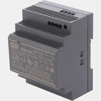 Zasilacz impulsowy HDR-100-15 na szynę Mean Well 92W 230VAC 15VDC