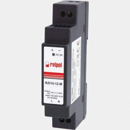 Zasilacz impulsowy RZI10-12-M Relpol 10W 230VAC 12VDC
