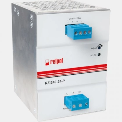 Zasilacz impulsowy RZI240-24-P Relpol 240W 230VAC 24VDC