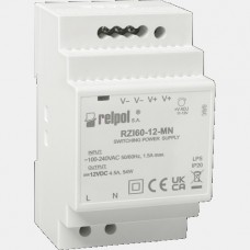 Zasilacz impulsowy 60W 230VAC 12VDC RZI60-12-M Relpol