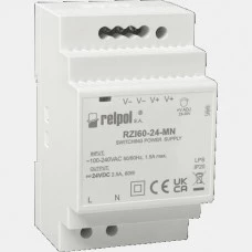 Zasilacz impulsowy 60W 230VAC 24VDC RZI60-24-MN Relpol