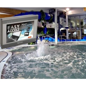 Panele Weintek eMT3070B w aplikacji basenów