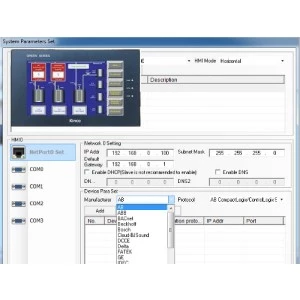 Pierwsze połączenie panela HMI Kinco GH070E z komputerem PC